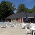 Pool Deck and Table Area